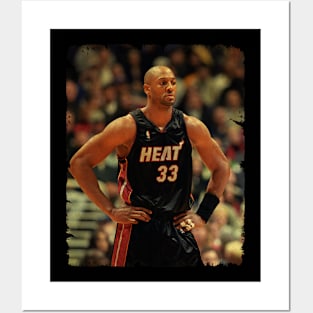 Alonzo Mourning - Vintage Design Of Basketball Posters and Art